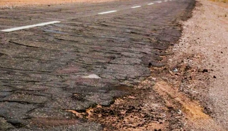 El estado actual de la Ruta 40 Norte. Foto: Tiempo de San Juan