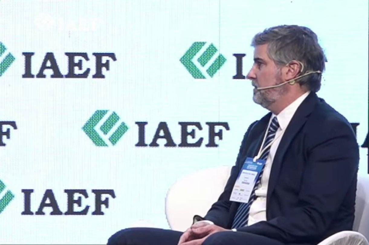 Marcelo Álvarez durante su intervención en IAEF