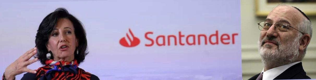 Ana Botín presidenta del banco español Santander, junto a Eduardo Elsztein