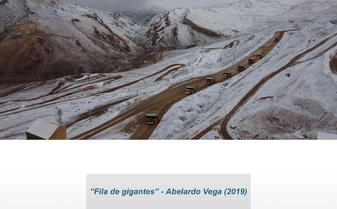 Los gigantes mineros de veladero soportan temperaturas extremas como se observa en esta imagen de Abelardo Vega de 2019