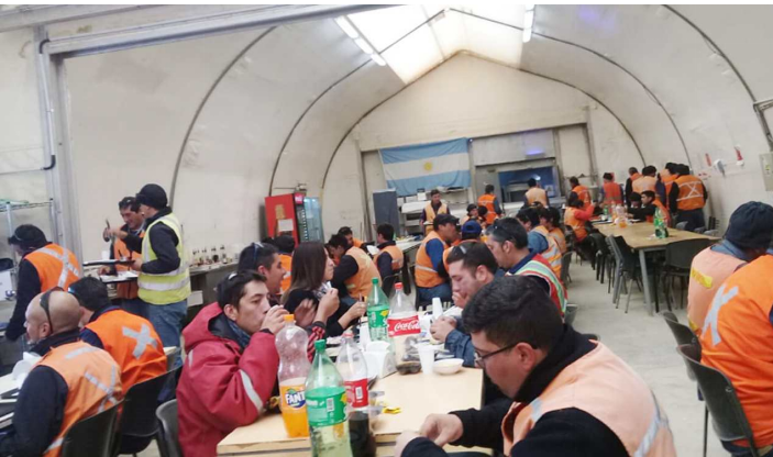 Comedor de Veladero, imagen de archivo. Fuente: Internet