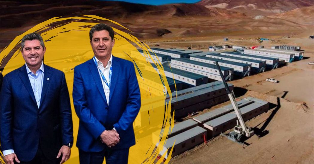 El gobernador de San Juan Marcelo Orrego y el ministro de Producción, Gustavo Fernández