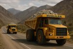 acero y roca. camion