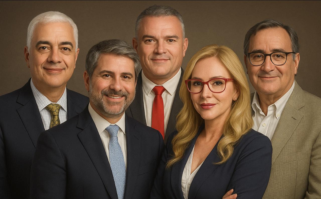 De izquierda a derecha Alfredo Omar vitales, Marcelo Alvarez, Michael Meding, Sonia Delgado, Ricardo Martinez De izquierda a derecha Alfredo Omar vitales, Marcelo Alvarez, Michael Meding, Sonia Delgado, Ricardo Martinez