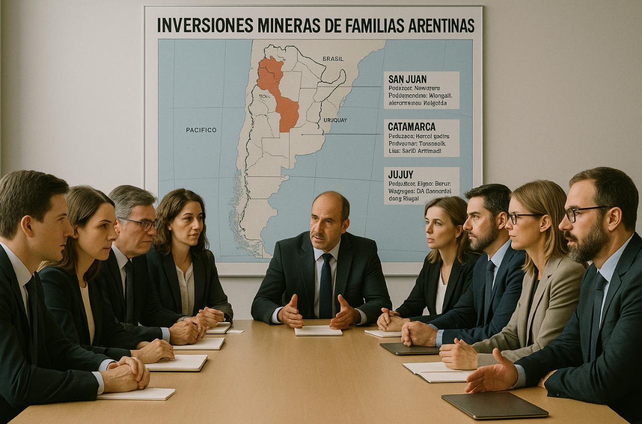 Los capitales argentinos mas potentes del pais están viendo el una gran "filón" de oportunidades en la minería nacional 