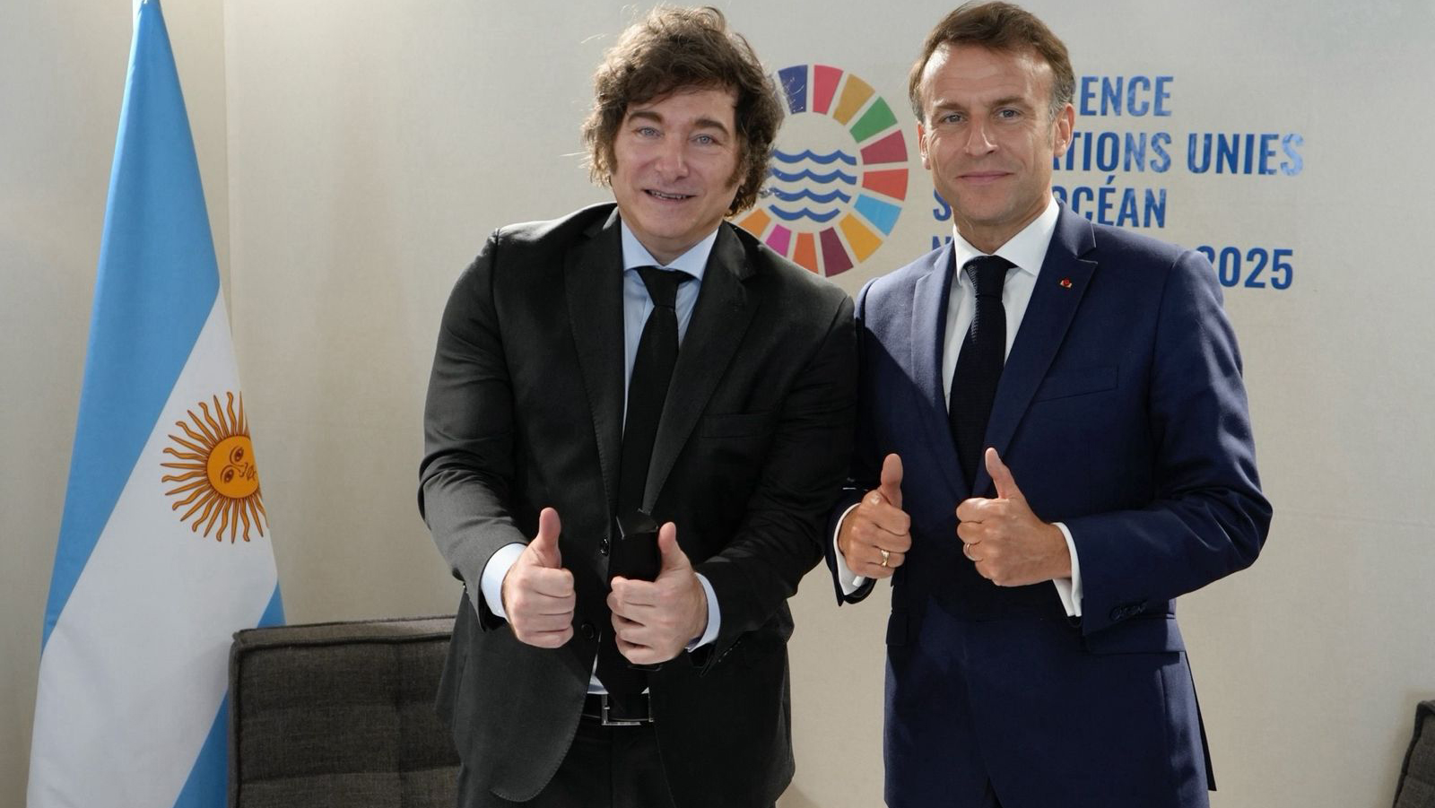 Macrom y Milei han sellado una alianza estratégica en el viaje del argentino a Europa .