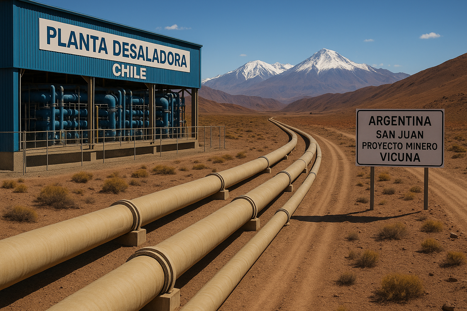 Se presenta complejo en trasvase de agua de Chile a Argentina anunciado por la compañía Lundin Se presenta complejo en trasvase de agua de Chile a Argentina anunciado por la compañía Lundin