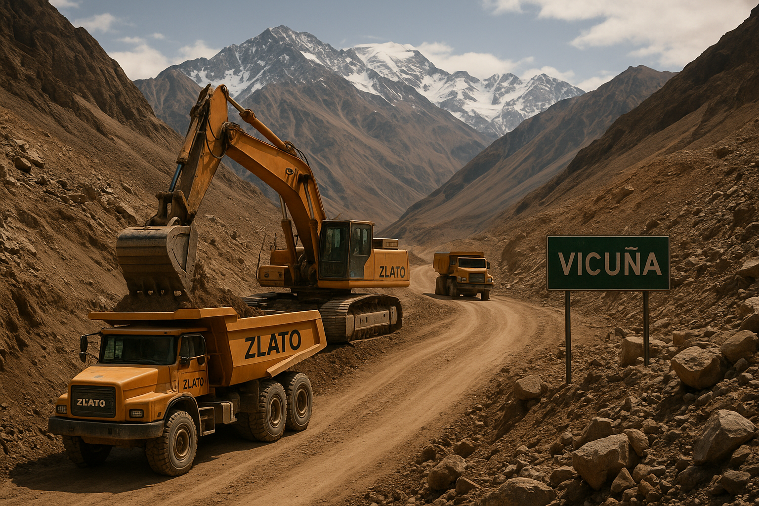 Zlato, empresa sanjuanina será la encargada de realizar una de las obras de infraestructura del camino a Vicuña teniendo una duración contrato de 13 meses de trabajo y la contratación de al menos 100 personas, priorizando mano de obra sanjuanina. Zlato, empresa sanjuanina será la encargada de realizar una de las obras de infraestructura del camino a Vicuña teniendo una duración contrato de 13 meses de trabajo y la contratación de al menos 100 personas, priorizando mano de obra sanjuanina.