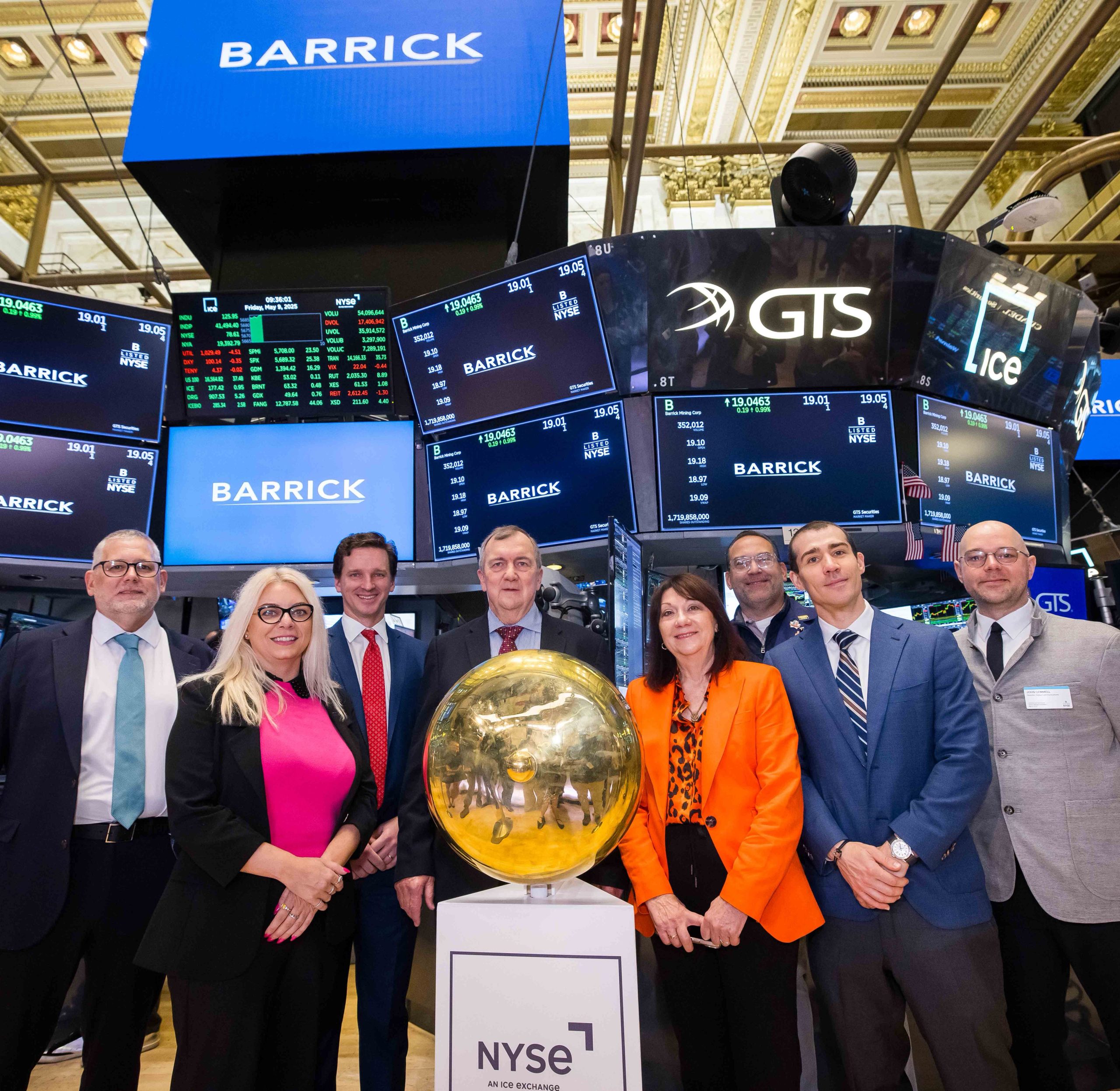 Barrick está alcanzado récords históricos en la cotización de sus acciones. 