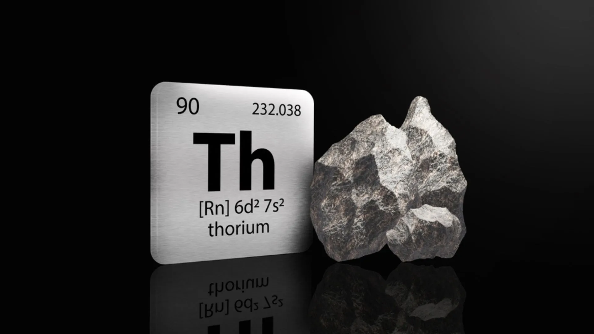 En su estado puro, el torio (Th, número atómico 90) es un metal blando color plateado y ligeramente radioactivo.