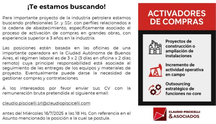 Acero y Roca | Magazine Minero - OFERTAS LABORALES. SEGUNDA SEMANA DE JULIO