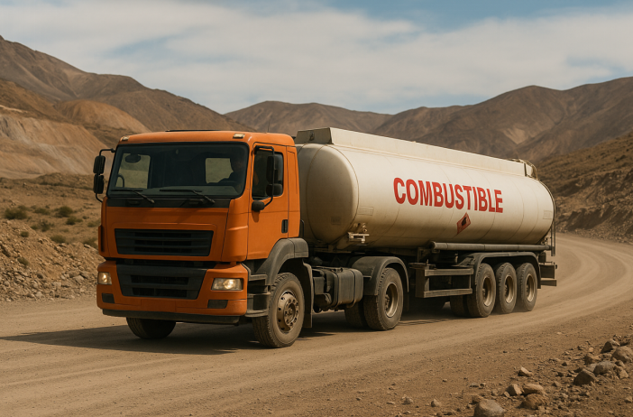 Acero y Roca | Magazine Minero - Combustibles en minería: protocolos, riesgos y control operativo en caminos cordilleranos