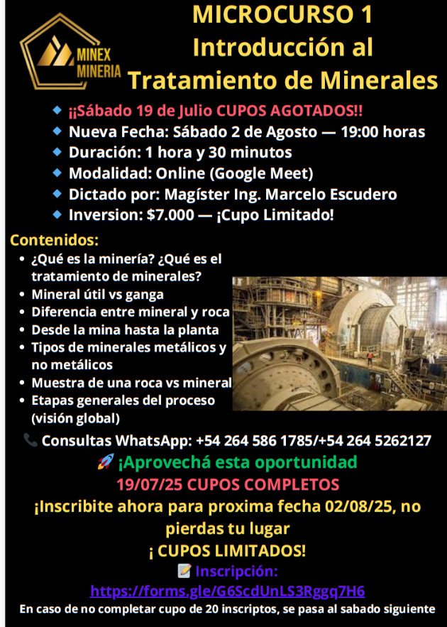 Acero y Roca | Magazine Minero - MINEX Minería lanza nuevos cursos: formación técnica accesible para todo público