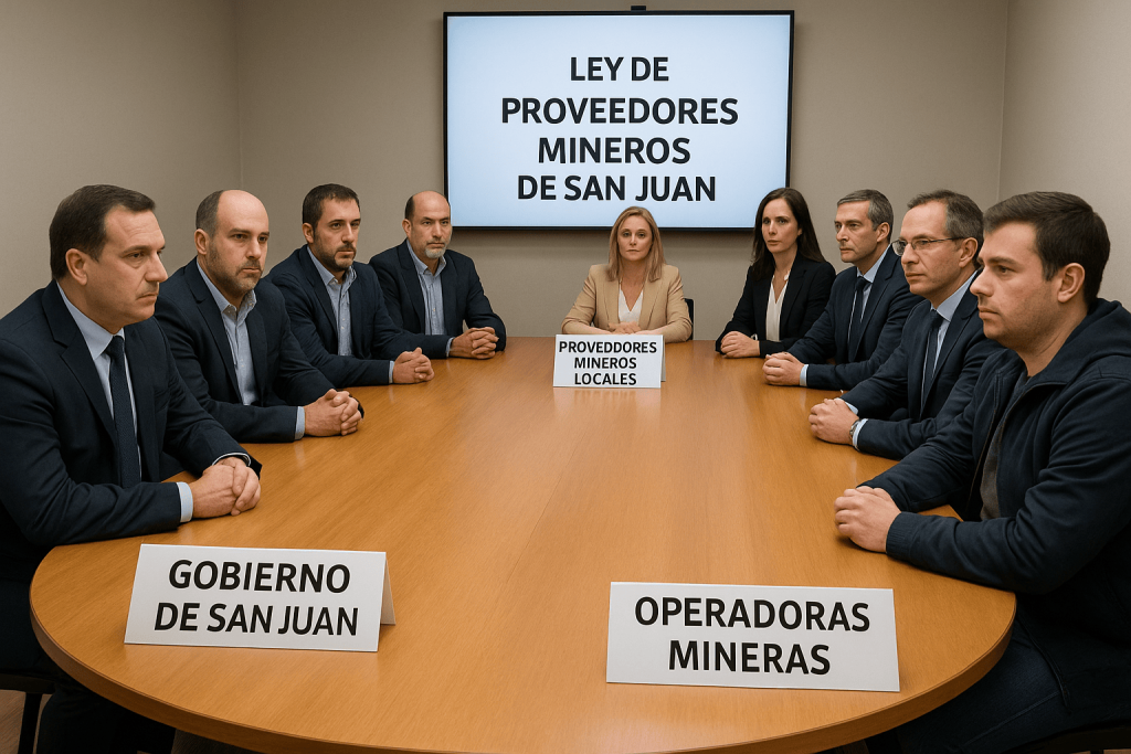 La Ley de Proveedores Mineros de San Juan es un parto complicado