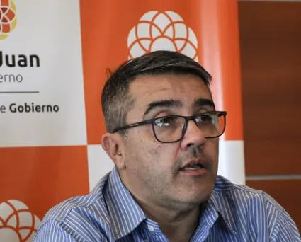 Retrato de Marcelo Molina, secretario de transporte de la provincia de San Juan.