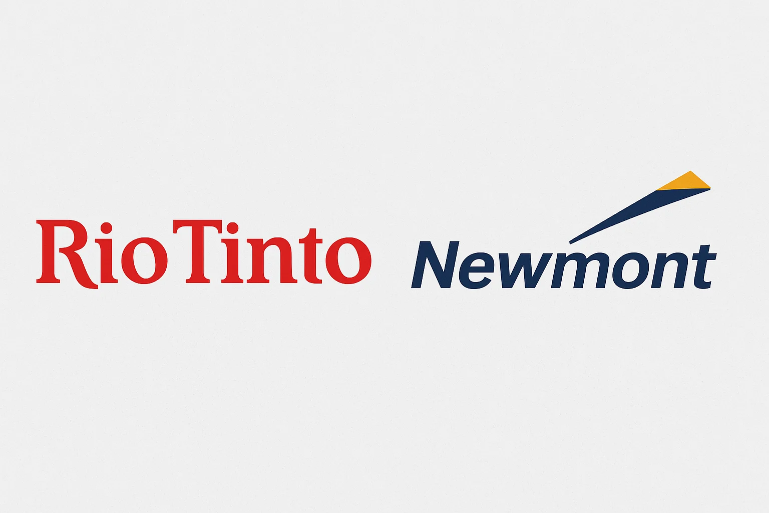 Representación visual de las estrategias de Rio Tinto y Newmont para adaptarse a los desafíos del mercado minero.