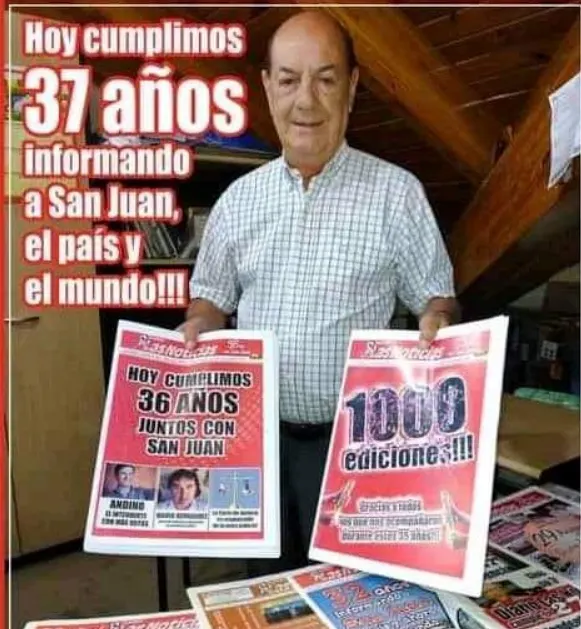 Ejemplar del "Diario Las Noticias" de San Juan, fundado por el periodista Ricardo Azocar como un medio de denuncia.