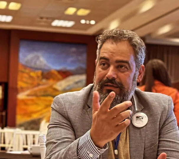 Retrato de primer plano de Víctor Grau, presidente de AITURIC.