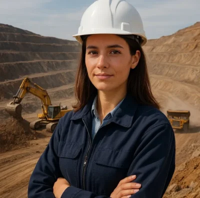 acero y roca_mujer mineria