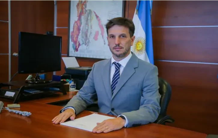 Retrato de Juan Pablo Perea, ministro de Minería