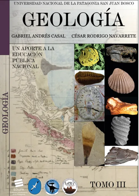 Portada del Tomo 3 de la enciclopedia "Geología", de color morado