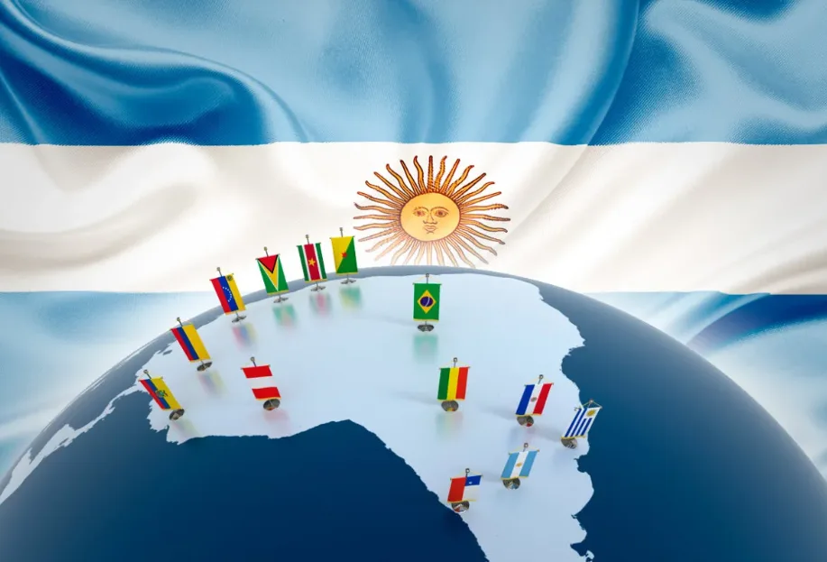 Mapa de América Latina mostrando los países de la región, relevante para la inversión minera.