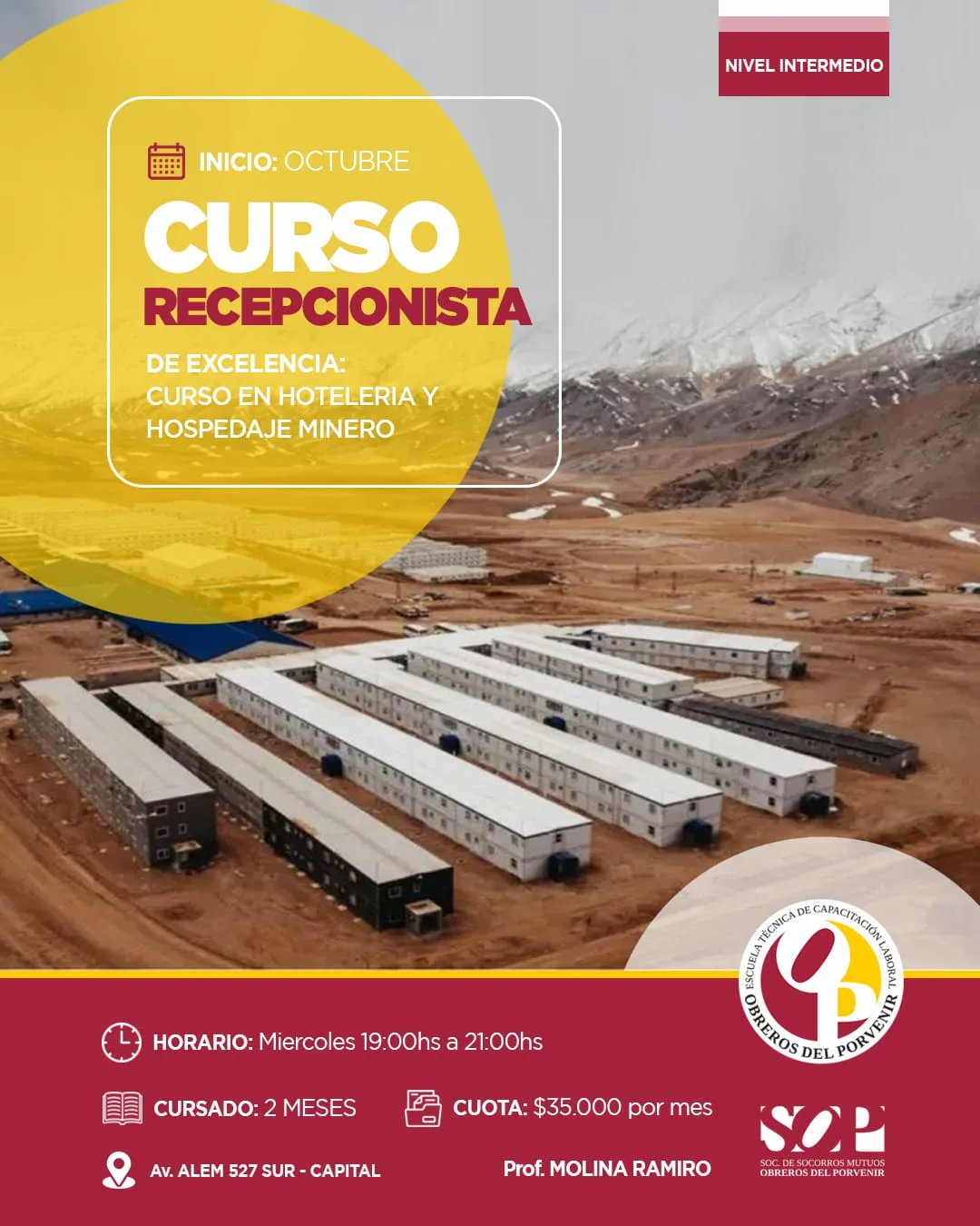 Acero y Roca | Magazine Minero - ¡Puesto clave en minería! Lanzan curso para Supervisor de Campamento Minero en San Juan