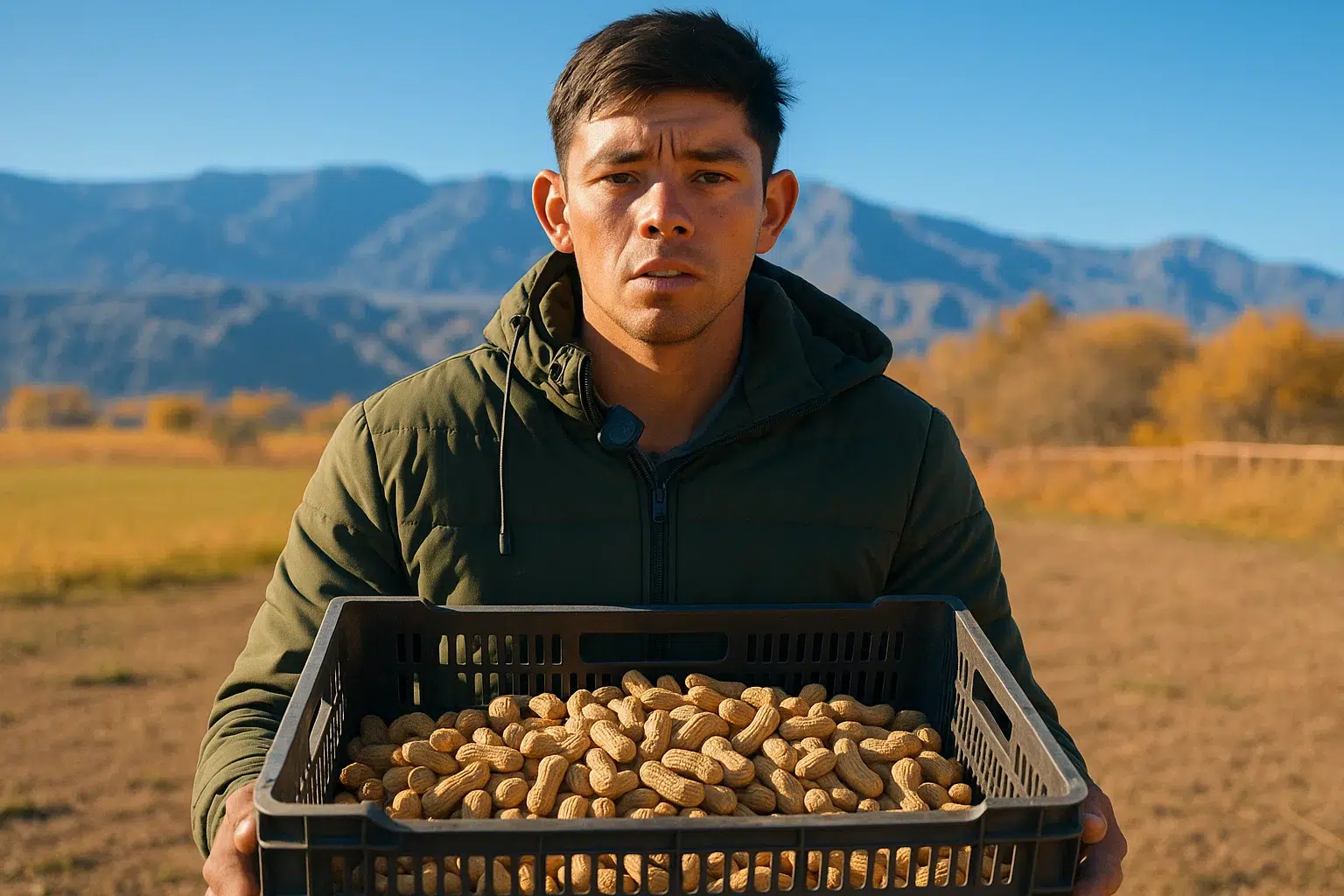 Francisco Castillo, un emprendedor de Calingasta que produce maní