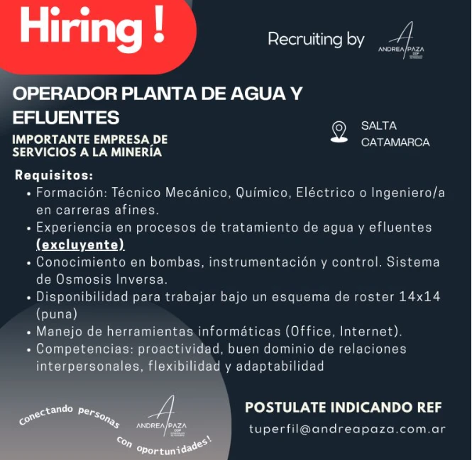 Acero y Roca | Magazine Minero - Ofertas laborales: Primera semana de octubre