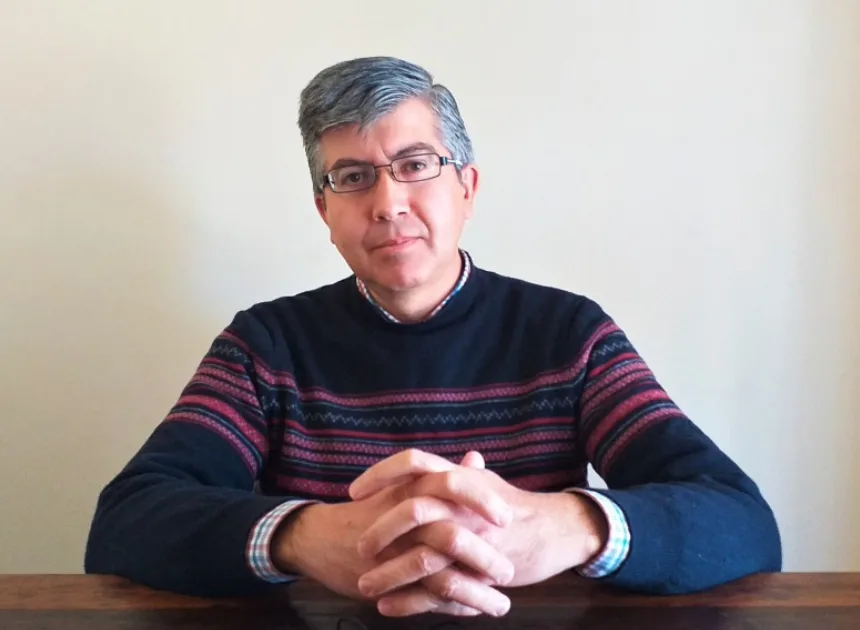 Retrato de Saúl Zeballos, integrante de la Asamblea Jáchal No Se Toca.