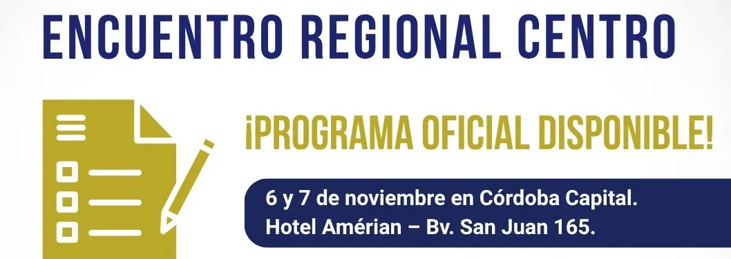 Cartel promocional del Encuentro Regional de Despachantes de Aduana.