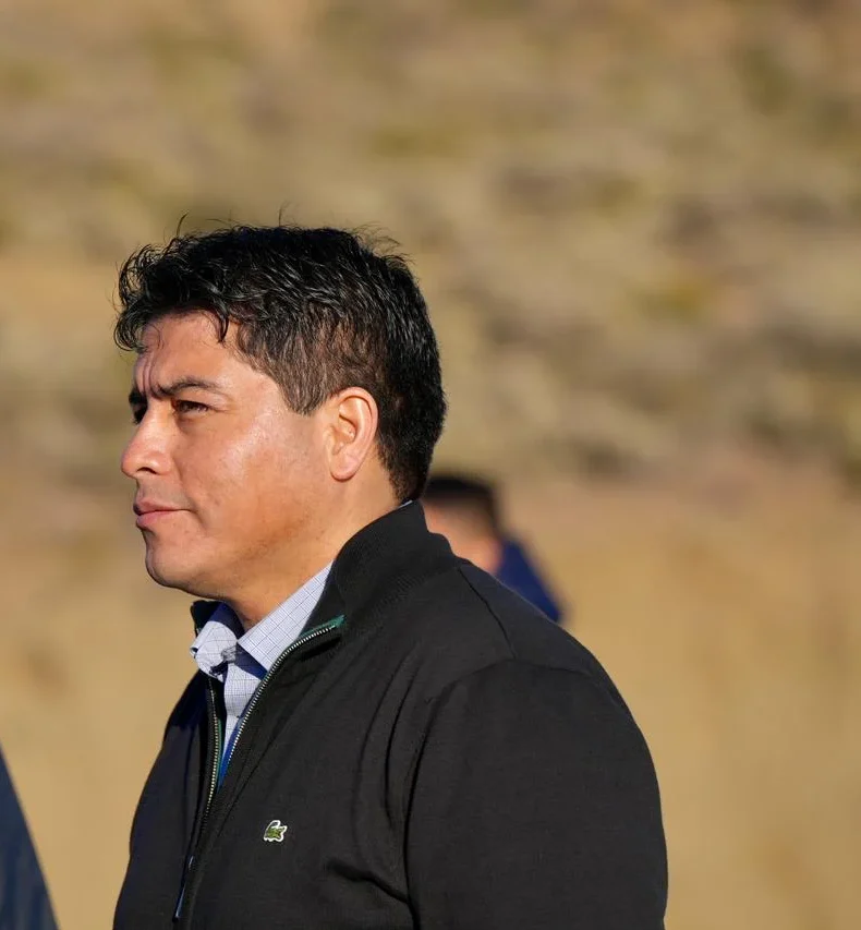 El Gobernador de Santa Cruz se hizo presente durante el control en la ruta de Caleta Olivia.