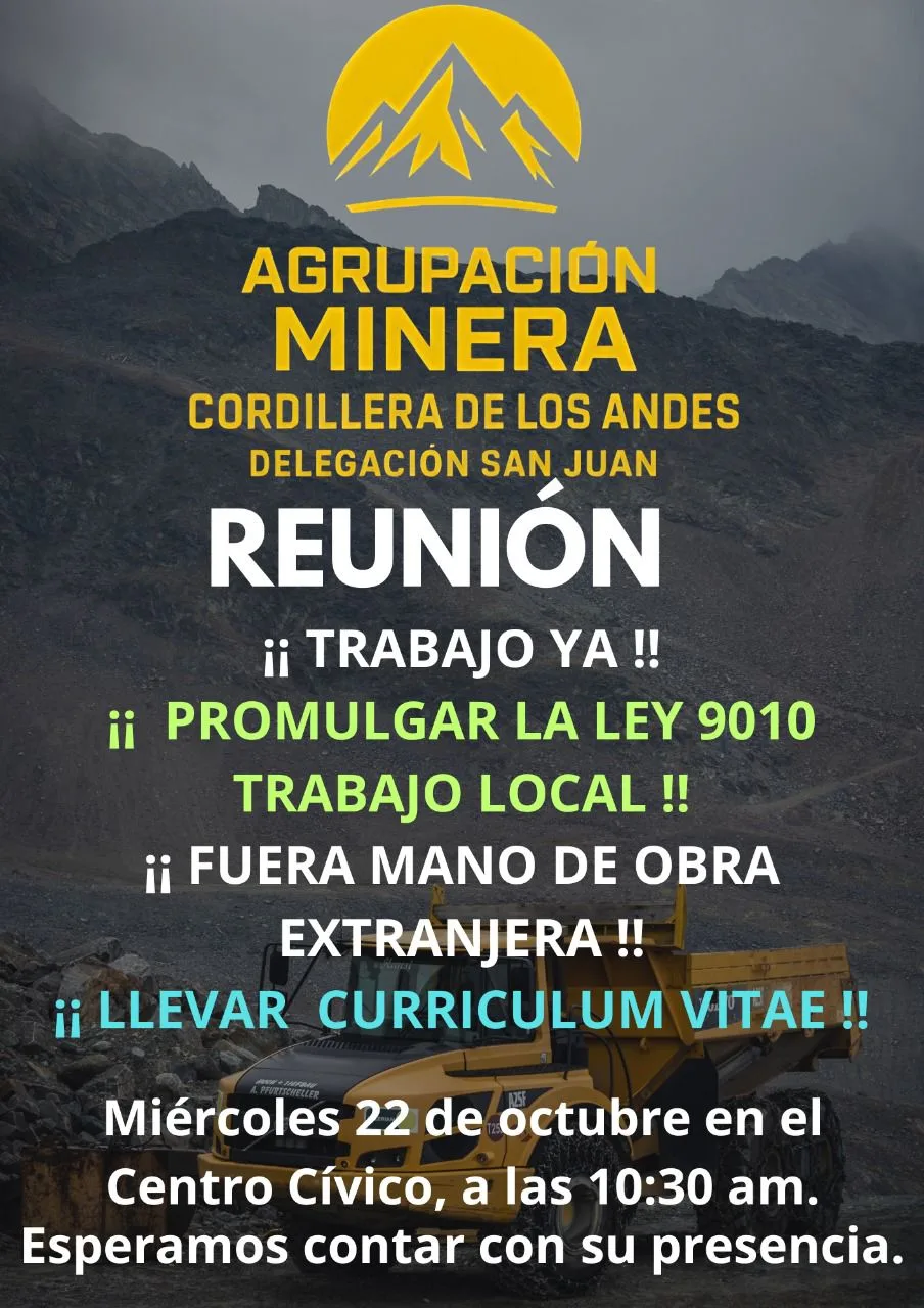 Acero y Roca | Magazine Minero - La cruda alerta de AOMA: ¿Agua chilena a cambio de soberanía laboral en San Juan?