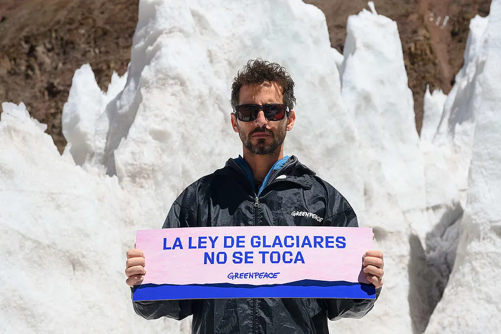 Asociaciones ecológicas como Greenpeace ya se han comenzado a movilizar en contra de la reforma de la Ley de Glaciares 