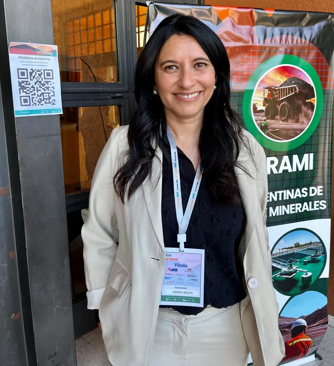 Vanesa Bazán, presidenta del comité organizador de JATRAMI 2025, destacó el rol del cobre y el litio.