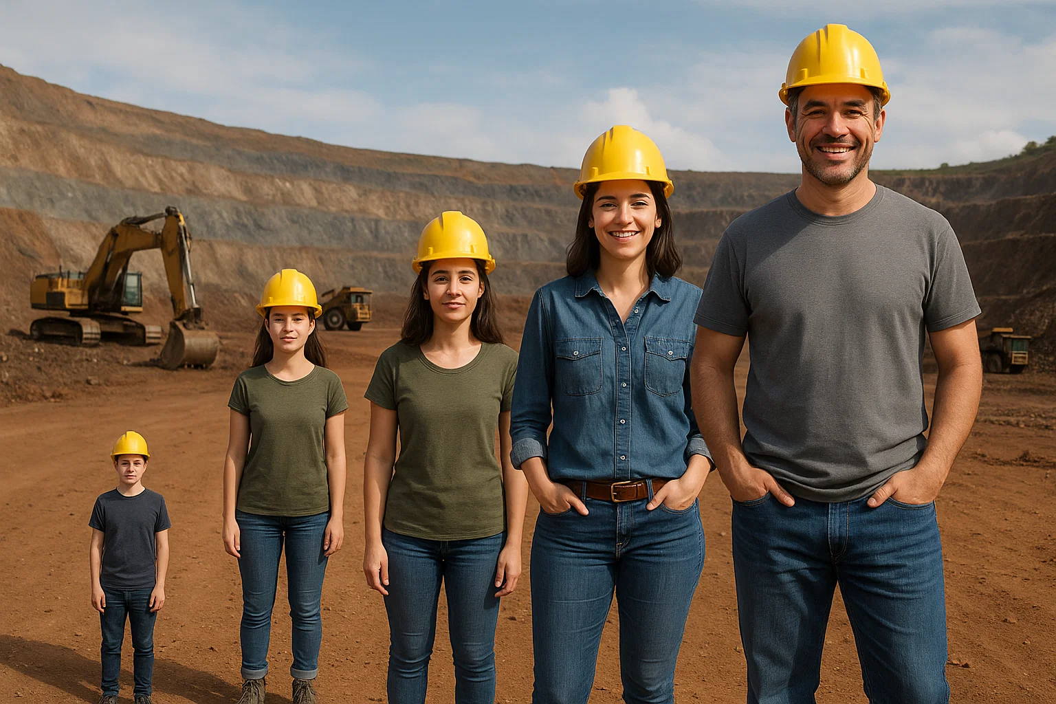 Representación gráfica del crecimiento de empresas en un contexto minero.