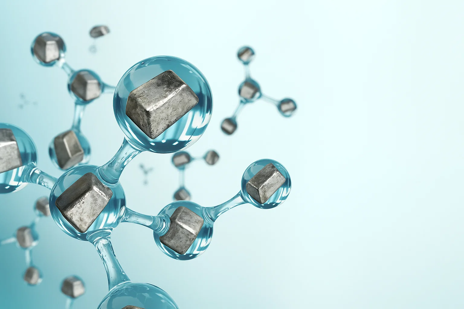 Imagen detallada de hidrogeles, mostrando su estructura porosa y capacidad de absorción.