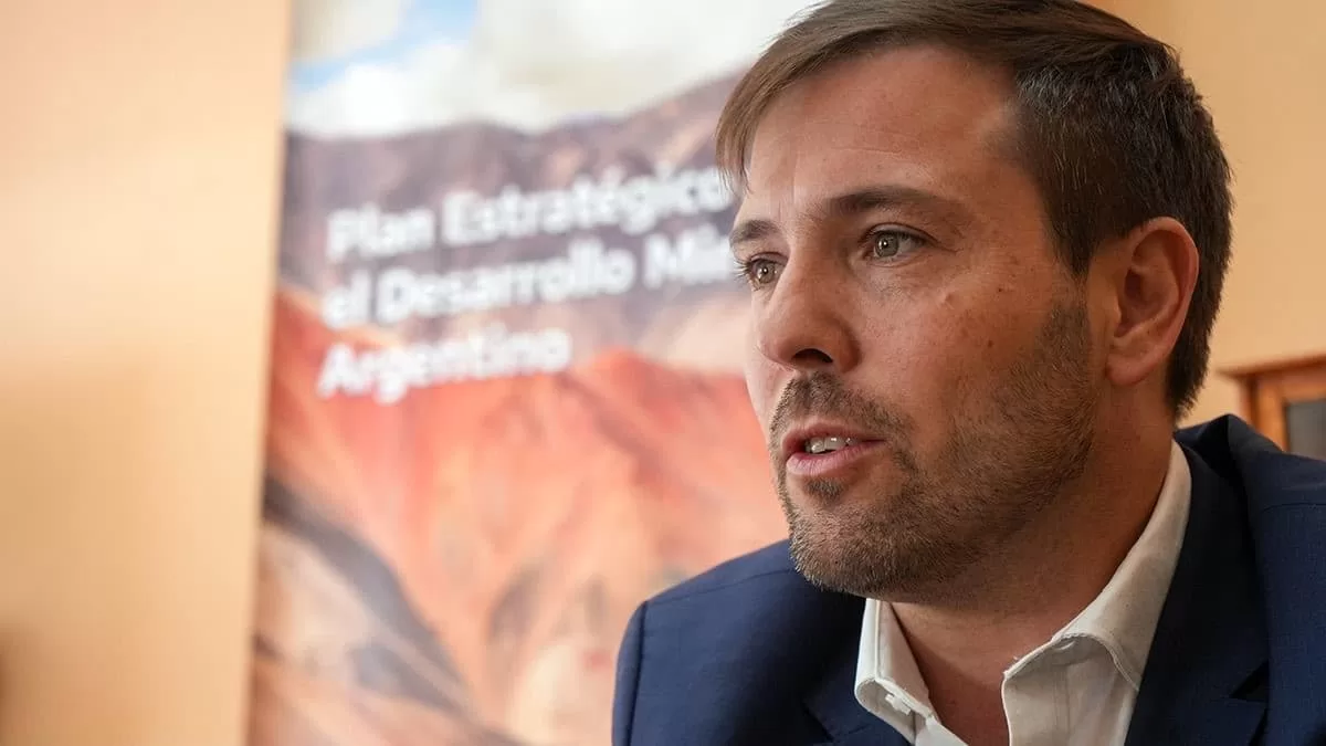 Jerónimo Shantal Morsucci, Director de Minería de Mendoza, durante una entrevista sobre el desarrollo minero provincial.