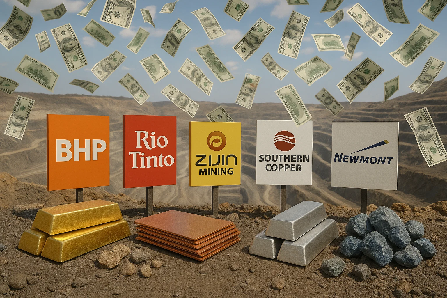 Acero y Roca | Magazine Minero - Récord histórico: Las 50 mineras más grandes del mundo superan los USD 2 billones