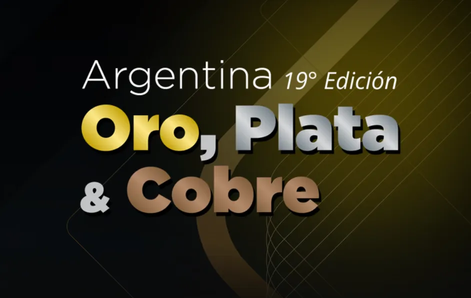 Flyer oficial del Seminario Argentina Oro, Plata y Cobre 2025.