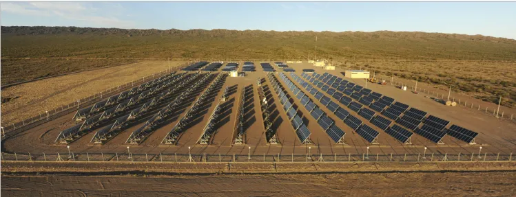 Primera planta fotovoltaica del tipo “Huerta Solar” que se conecta a la red en todo Sudamérica.1,2 MWp