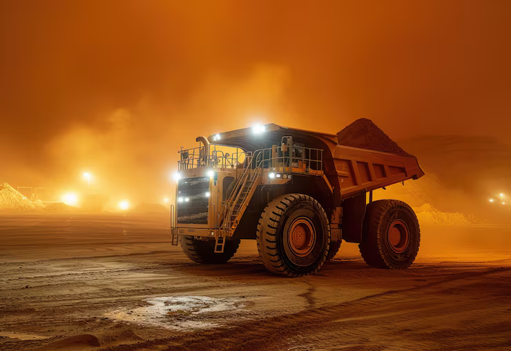 Camion minero contaminante impulsado por gasolil