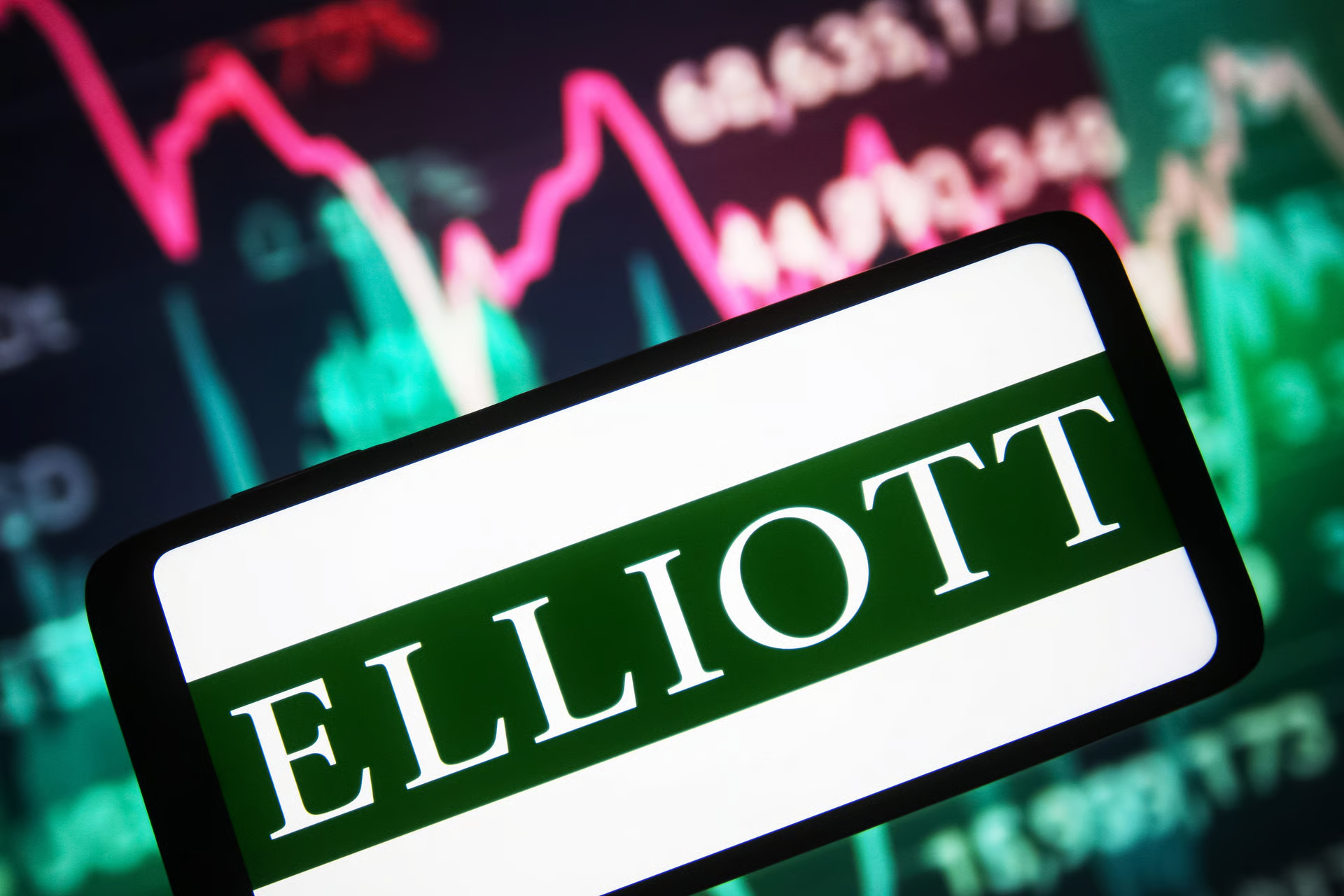 Elliott Barrick inversión minería: Logo corporativo de Elliott Management, representando al inversor clave en Barrick Mining.