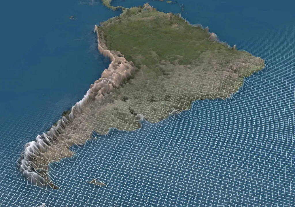 Mapa operativo de Sudamérica con zonas mineras de alta informalidad.
