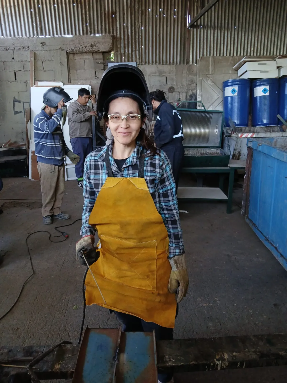 Aprendices del taller metalúrgica mujeres San Juan