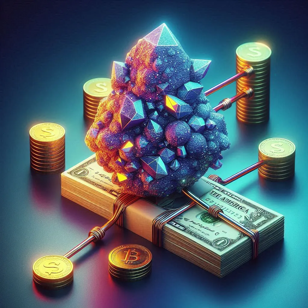  Representación de lingotes de cobre y baterías de litio, simbolizando los minerales estratégicos de la minería argentina para la transición energética.