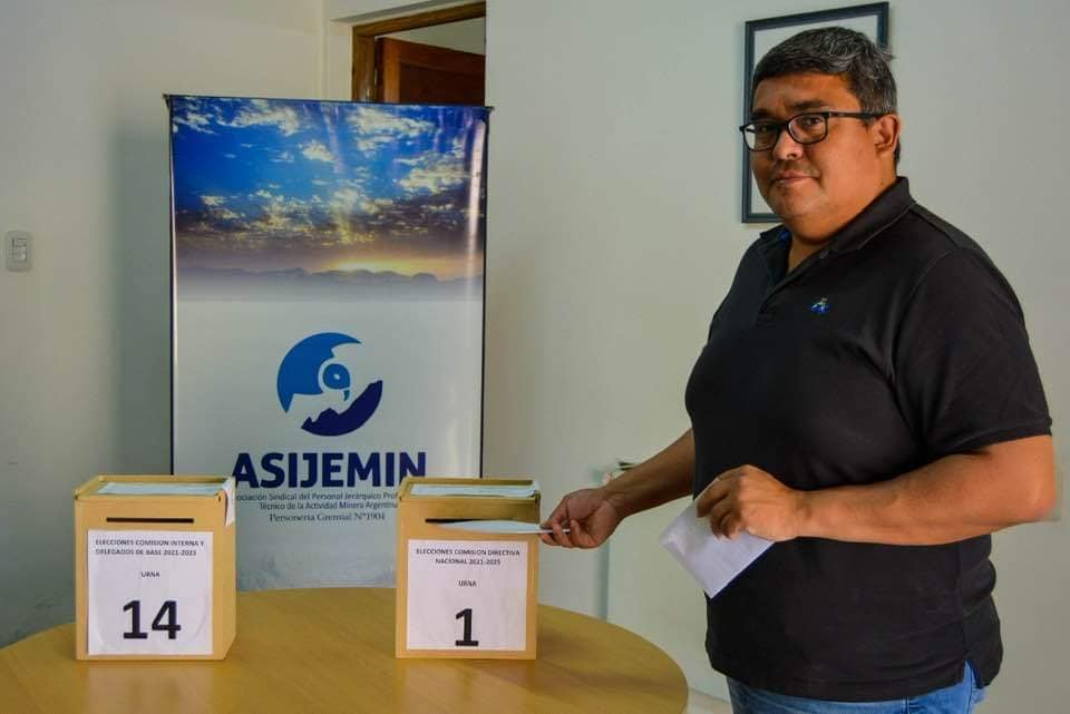 Marcelo Mena Muñoz, dirigente sindical de ASIJEMIN.