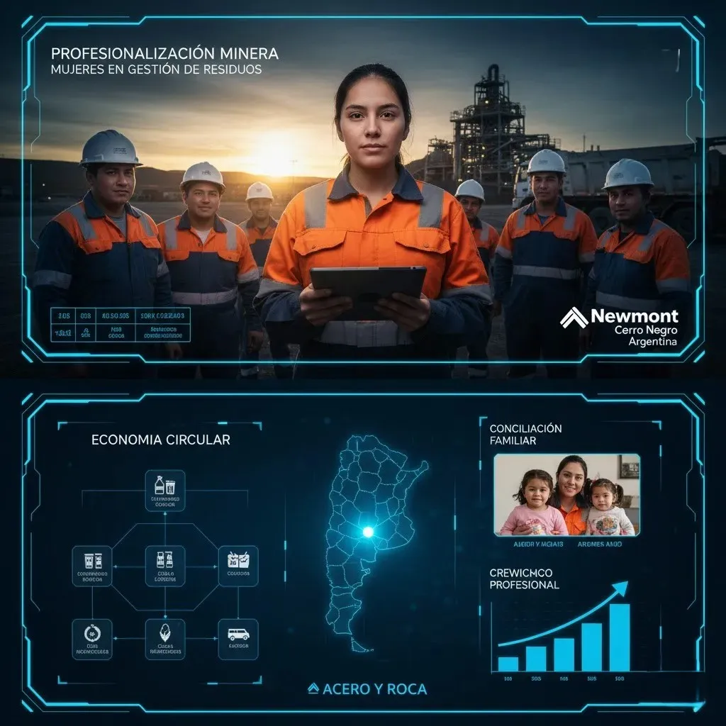 Gráfico sobre el rol de la mujer en el sector minero