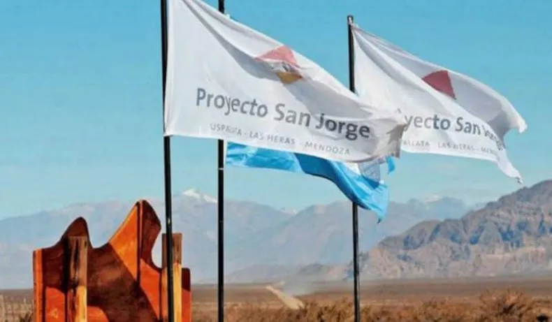 Vista del Proyecto San Jorge, inversión clave para la extracción de cobre y el empleo local en la minería de Mendoza.