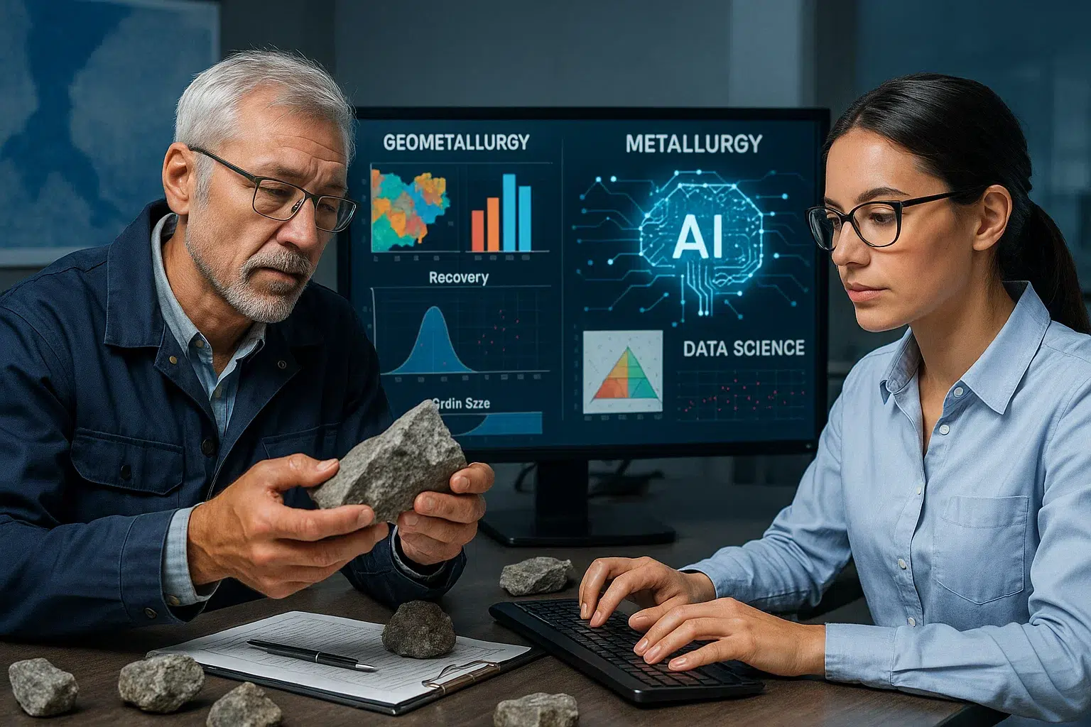 Futuro de la geometalurgia con inteligencia artificial en minería.